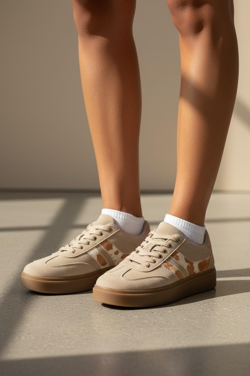 DF240 baskets casual motif imprimé animalier