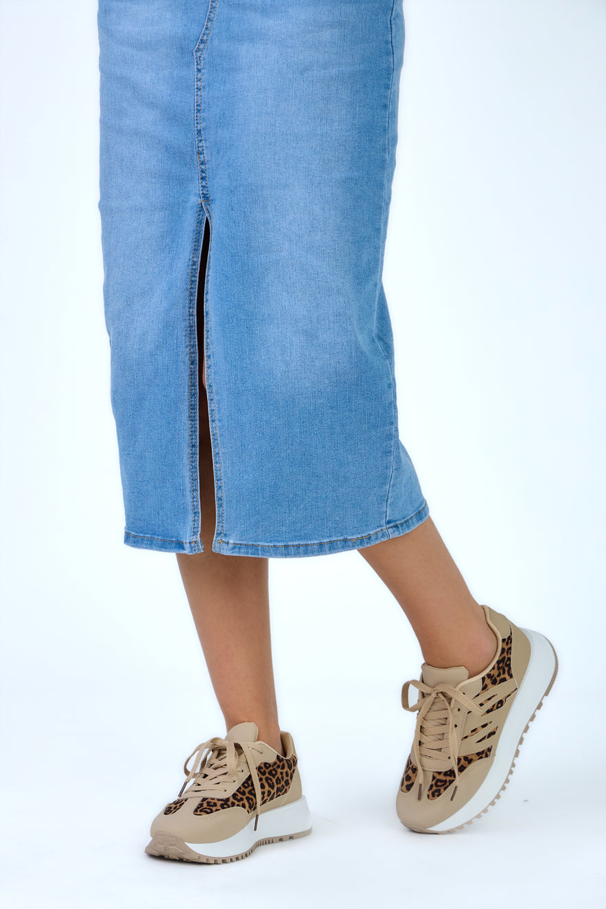 BK515 baskets imprimé léopard tendance