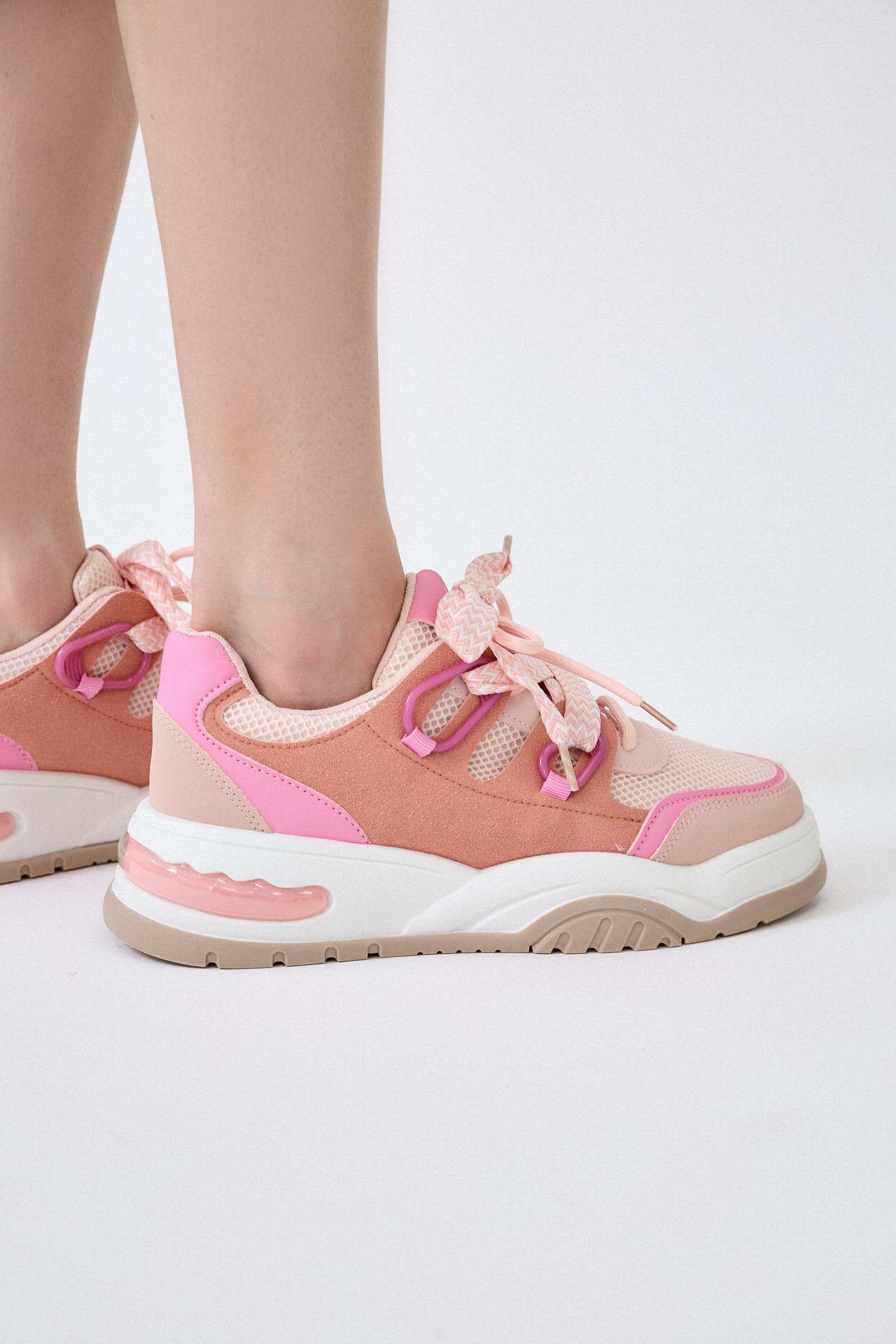 SP508 Baskets multicolore à lacets épais