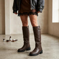 Bottes hautes marron Thélia