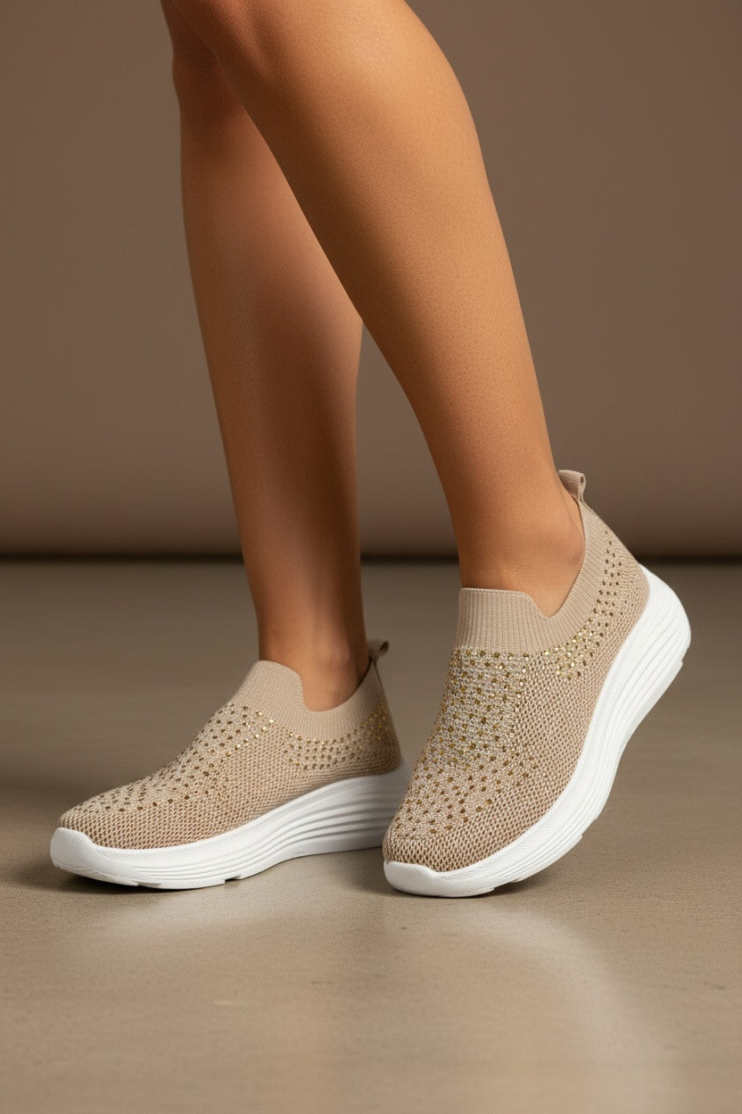 CL513 basket en toile légère avec strass