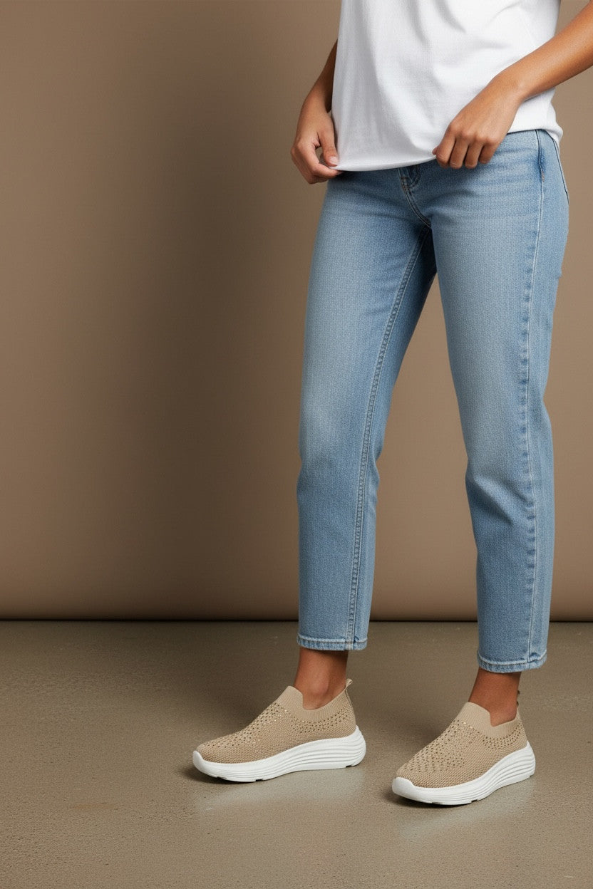 CL513 basket en toile légère avec strass