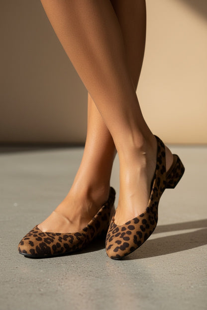 Ballerines slingback Rosie Léopard