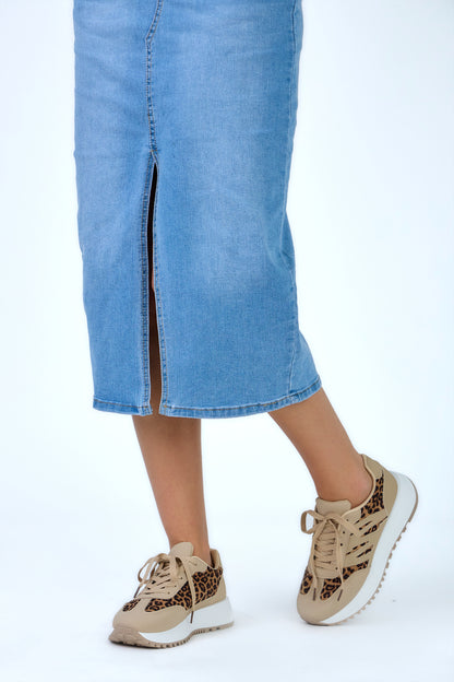 BK515 baskets imprimé léopard tendance