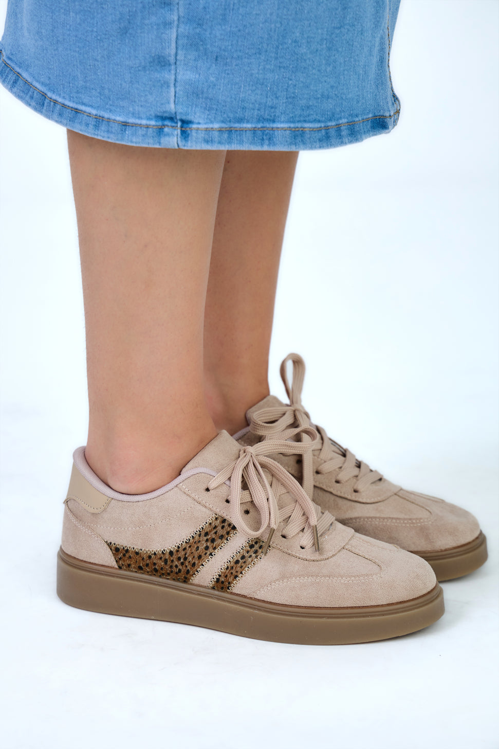 DF240  baskets casual  motif imprimé animalier