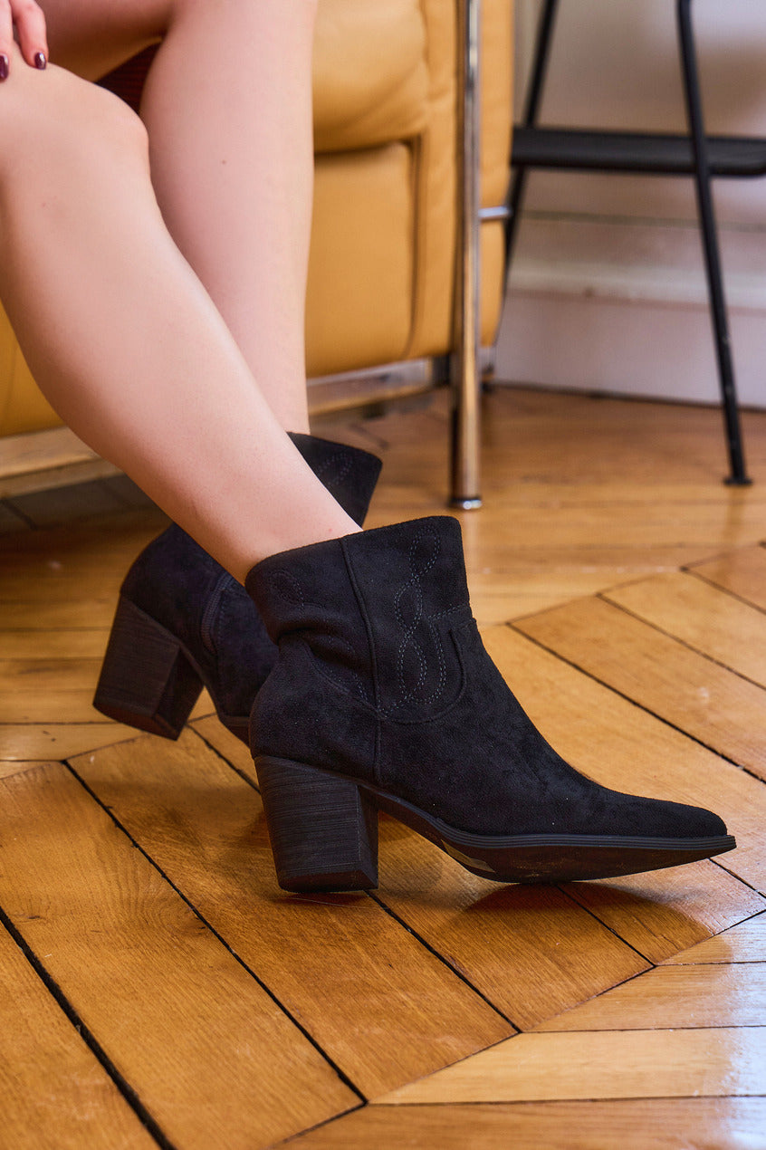 SP025 Bottines santiag esprit bohème