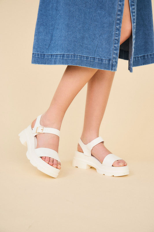 BK542 Sandales à bride avec plateforme